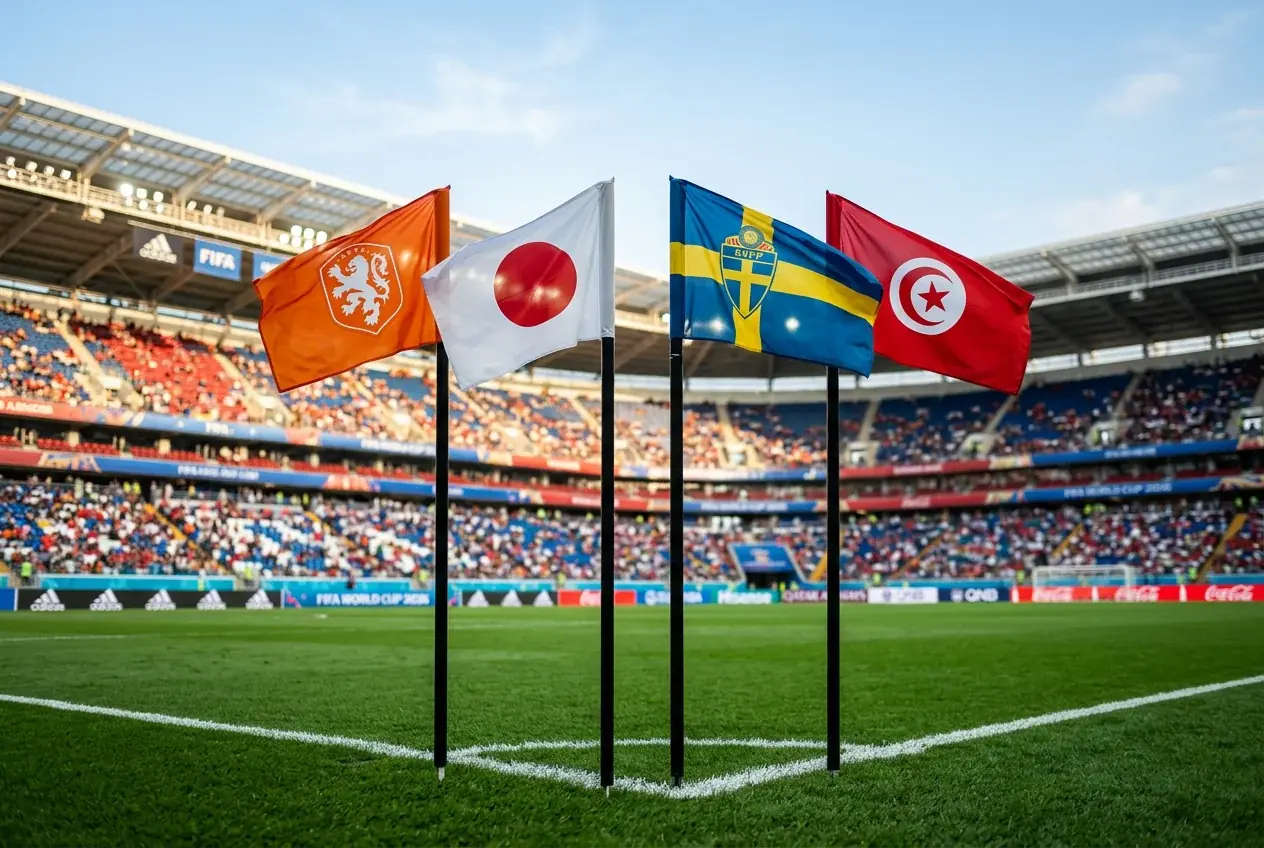 Skupina F Svjetskog prvenstva 2026 s Nizozemskom, Japanom, Švedskom i Tunisom