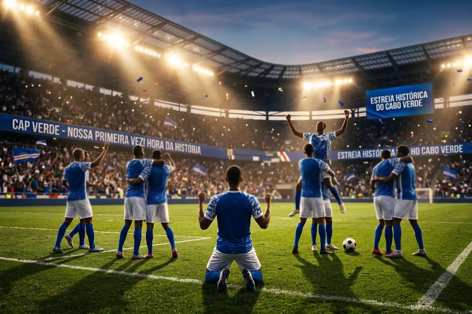 Reprezentacija Zelenortskih Otoka na povijesnom debiju na SP 2026